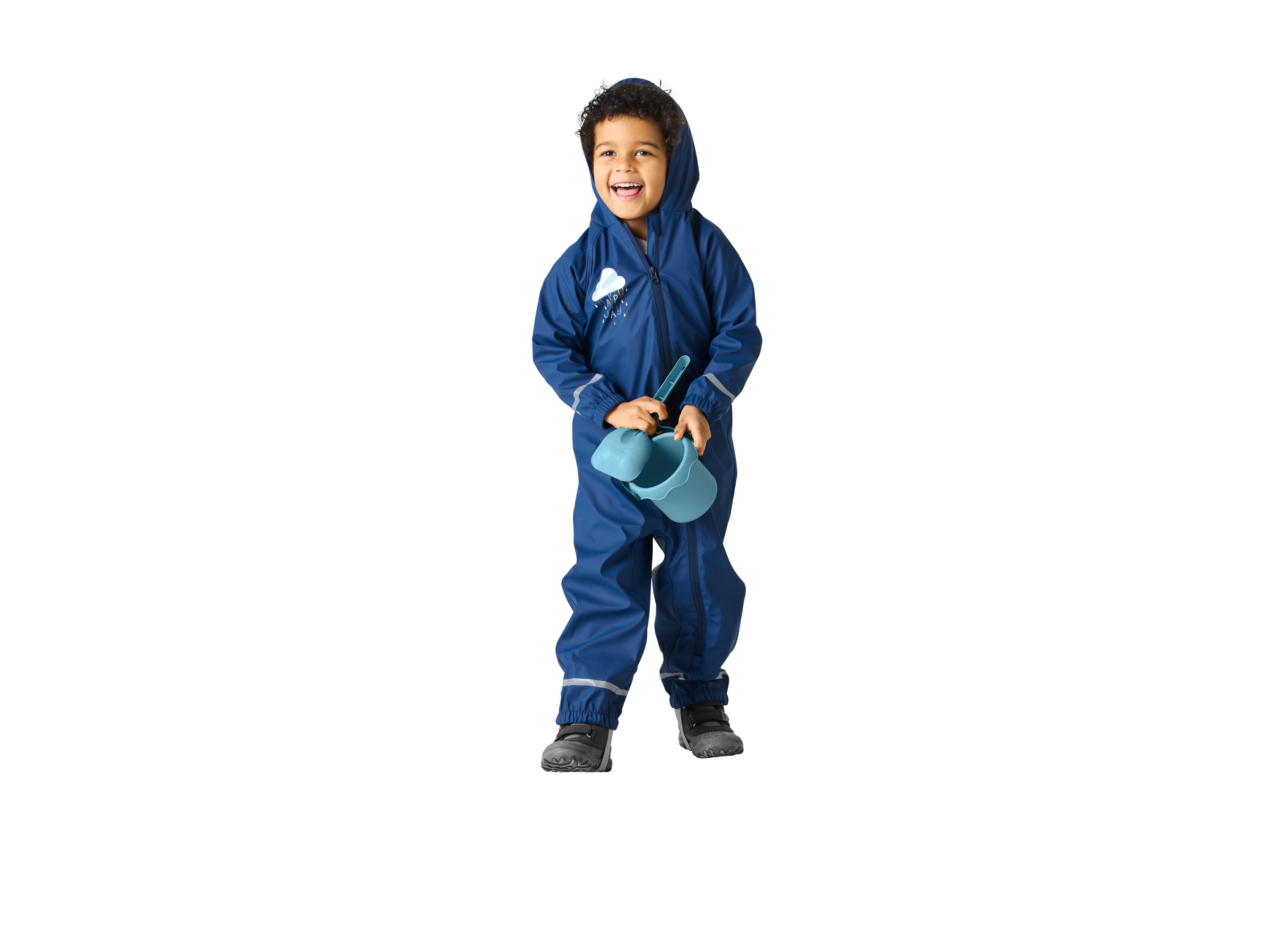 LUPILU® Baby Kleinkinder Matsch und Buddel-Overall, gefüttert (Navy, 74/80) – Bild 2 von 4