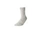Weißer Socken auf weißem Hintergrund