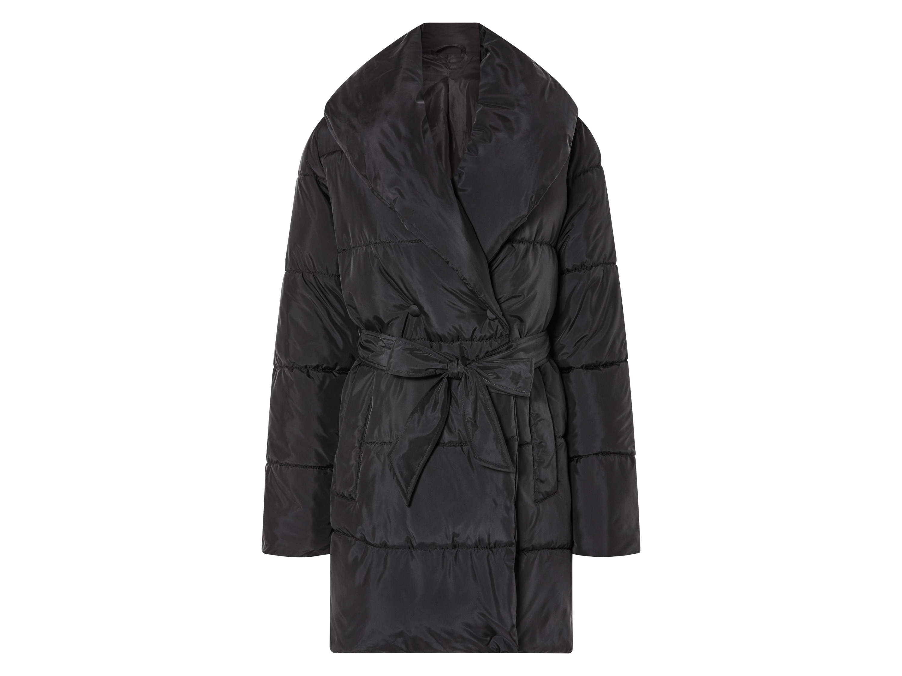 esmara® Damen Kurzmantel (Schwarz, L (44/46)) | 04335814089177