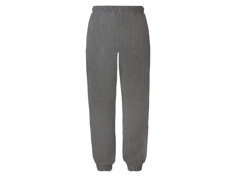 Graue Jogginghose mit elastischem Bund.