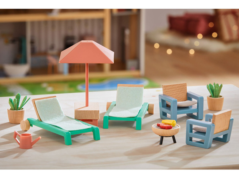 Gehe zu Vollbildansicht: Playtive Holz Miniaturmöbel- und Puppen-Set - Bild 15