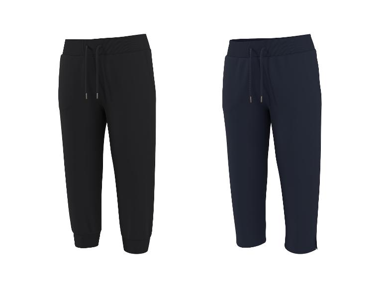 Schwarze und marineblaue Jogginghosen mit Kordelzug in der Taille