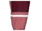 Rosa und bordeauxrote Hose mit reflektierendem Streifen.
