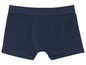 Dunkelblaue Boxershorts.