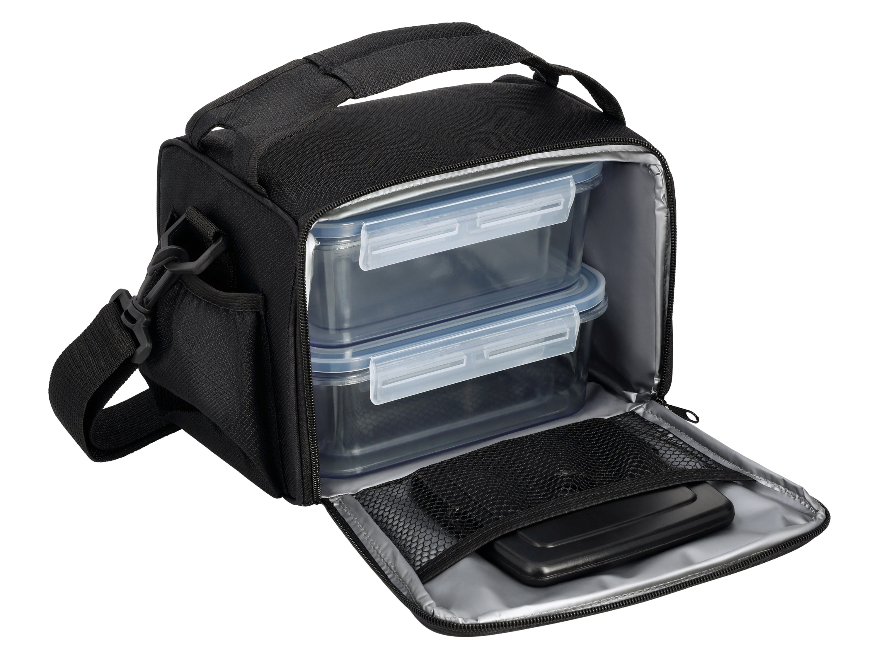 Thumbnail - SILVERCREST® Kühltasche mit Frischhaltedosen 4er (Schwarz)