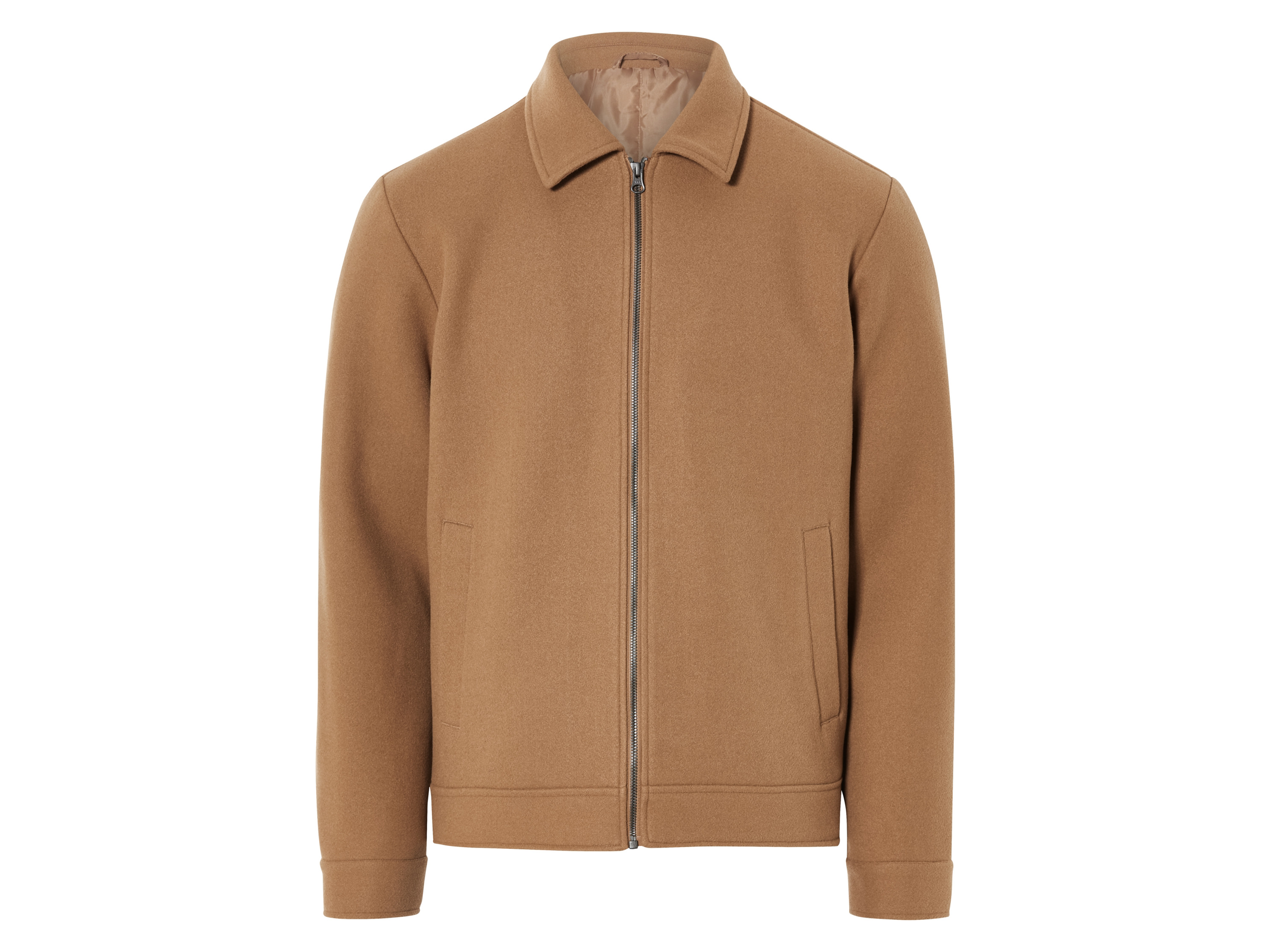 LIVERGY® Herren Jacke Wolloptik (Braun, XL(56/58))““ | seitliche Eingrifftaschen und Klettverschluss-Innentasche Schnitt: leger geschnitten Kragenform: Kentkragen Material: Obermaterial/Futter/Wattierung: Polyester recycelt Pflegehinweis: waschen bei max. 40 °C Pflegeleicht nicht bleichen nicht im Wäschetrockner trocknen bügeln bis 110 °C Stufe 1. Kein Bügeln mit Dampf nicht trockenreinigen Größe: S 44/46 – XL 56/58 Meine Lidl-Größe – so einfach gehts Deine Größe findest du in der Lidl-Größentabelle . Oeko-Tex® Standard 100 Geprüft auf Schadstoffe Zertifizierungsnummer: 22.0.99960 Hohenstein Htti Standard 100 by Oeko-Tex® ist die weltweit bekannteste, unabhängige Zertifizierung schadstoffgeprüfter Textil- und Lederprodukte aller Art – vom Garn und den Stoffen bis hin zum gebrauchsfertigen Artikel. Das Label bestätigt