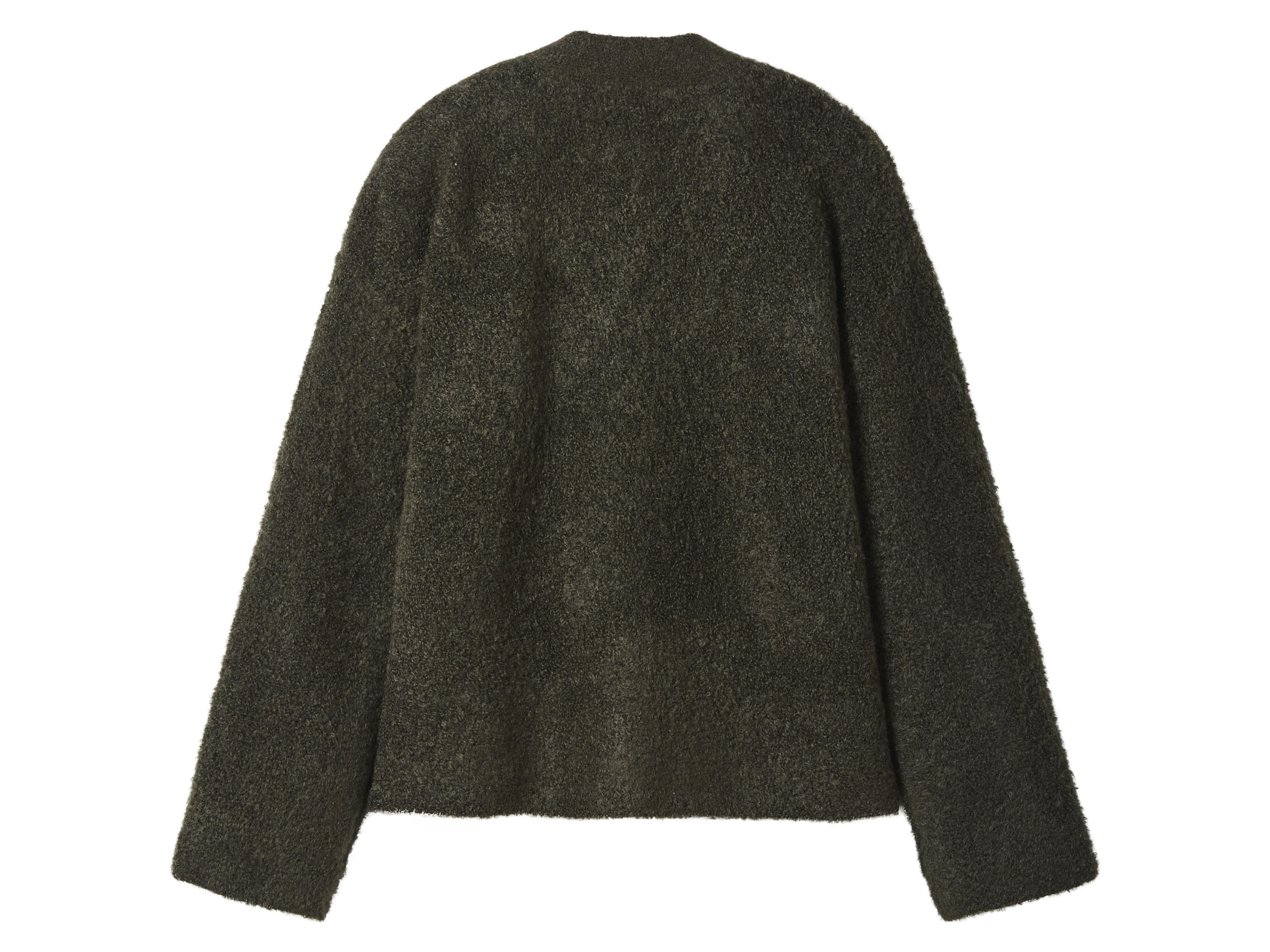 Thumbnail - esmara® Damen Bouclé-Strickcardigan (Olive, M(40/42))