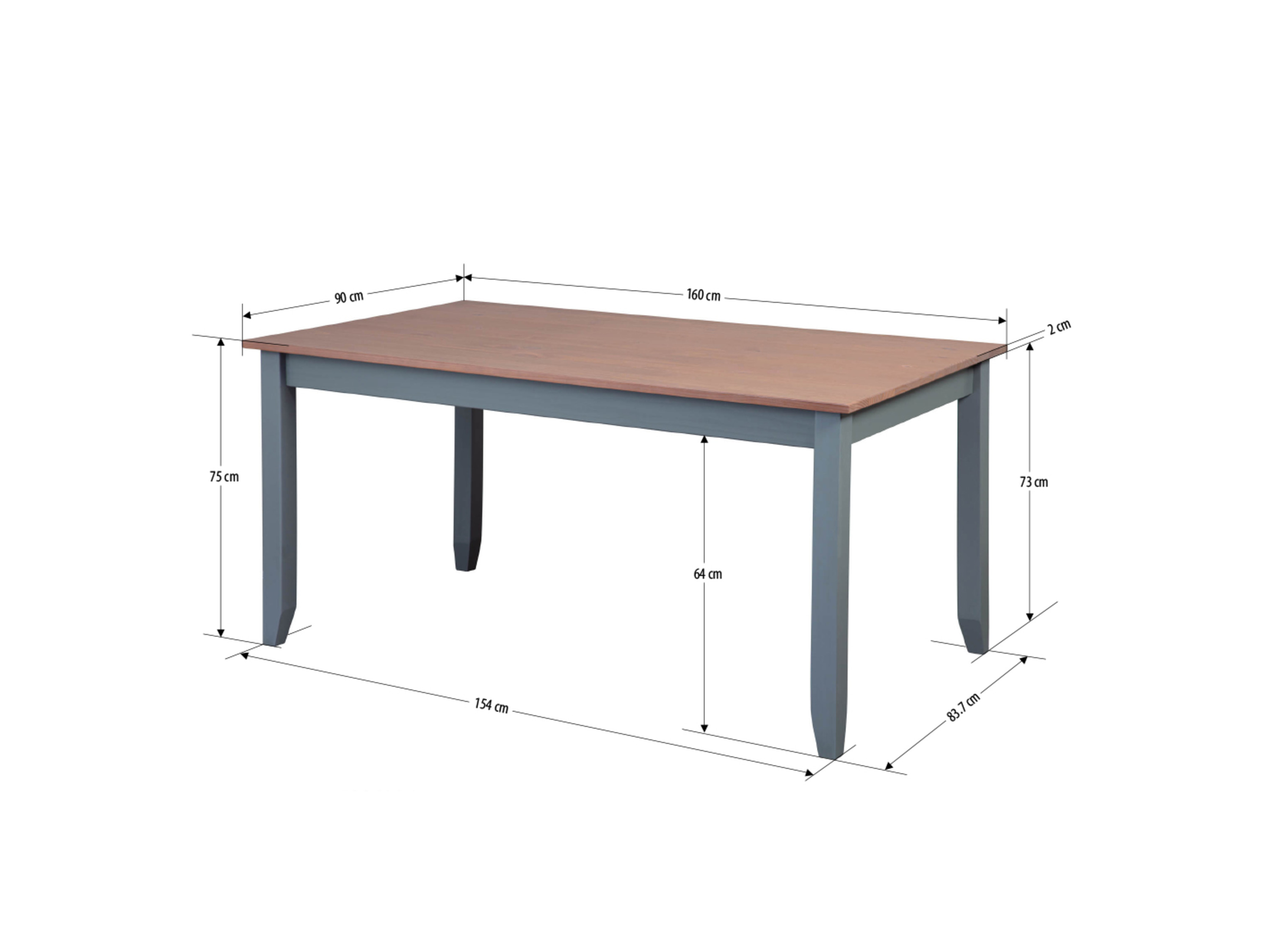 Thumbnail - Inter Link Esstisch Westerland (Grau)