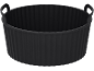 Schwarze Silikon-Backform mit Griffen