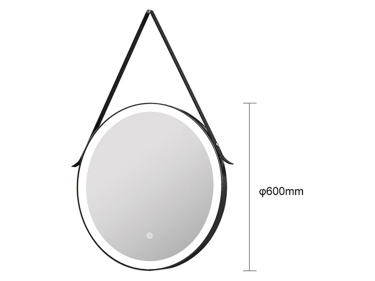Gehe zu Vollbildansicht: axentia LED-Spiegel, modernes, zeitloses Design - Bild 12