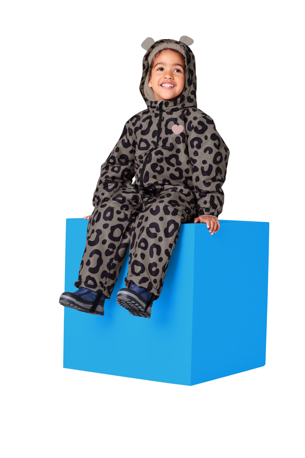 LUPILU® Baby Kleinkinder Schneeoverall (leo/braun, 98/104) – Bild 4 von 4