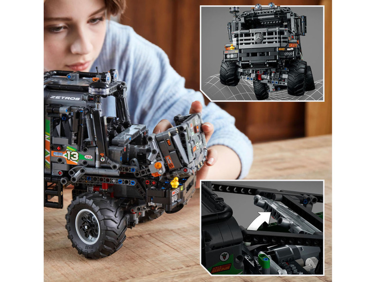 Gehe zu Vollbildansicht: LEGO® Technic 42129 »Appgesteuerter 4x4 Mercedes-Benz Zetros Offroad-Truck« - Bild 3