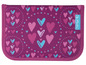 Eine rosa Etui mit Herzchenmuster der Marke Step by Step.