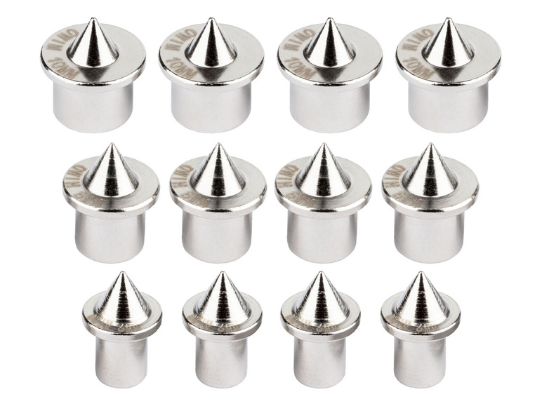 Zwölf Rimo-Zentrierspitzen für die Holzbearbeitung.