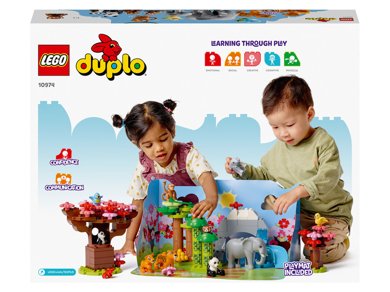 LEGO® DUPLO® 10974 »Wilde Tiere Asiens« | Konstruktionsspielzeug