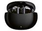 Schwarze kabellose Ohrhörer in der Ladeschale.
