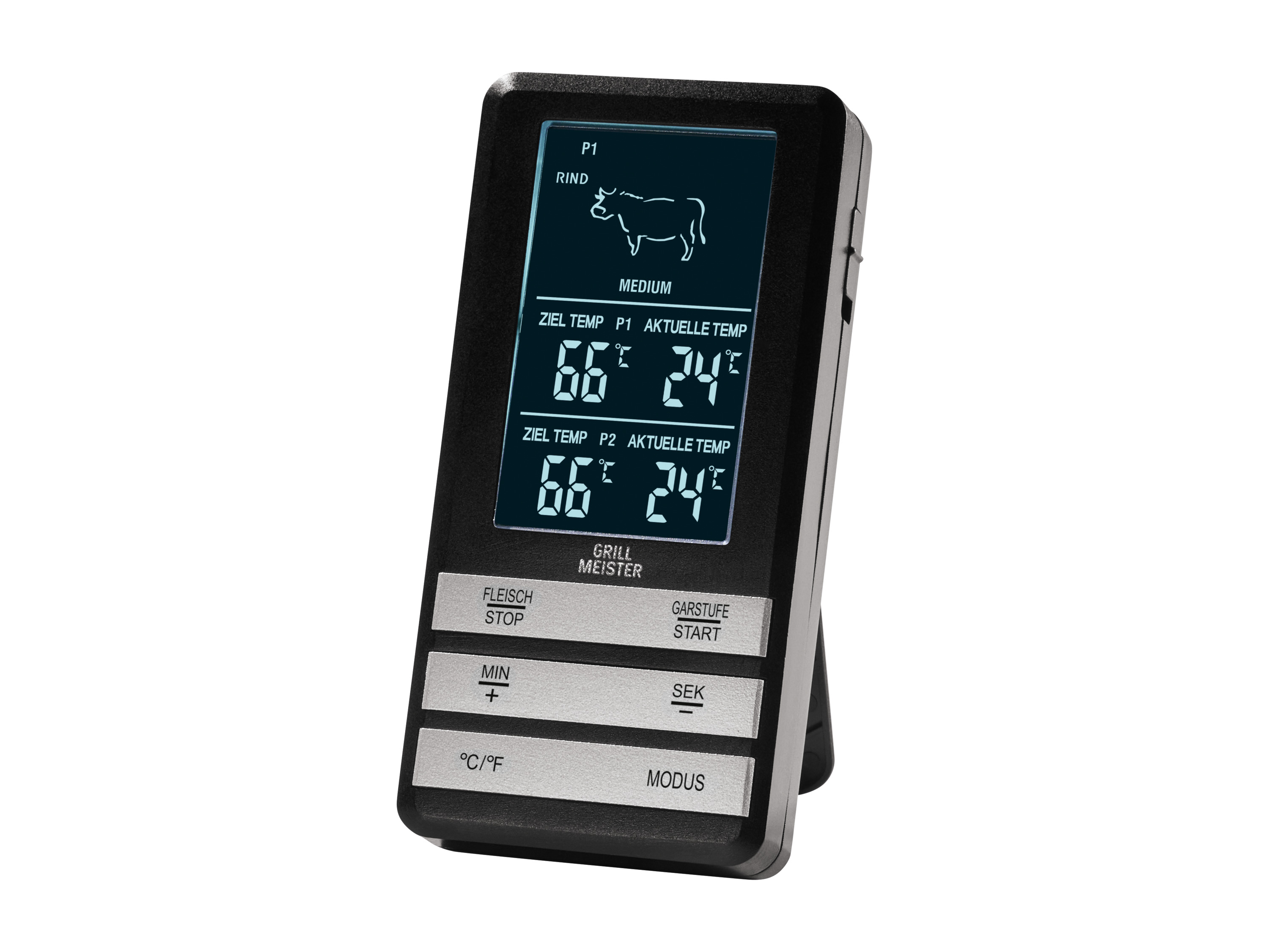 Thumbnail - GRILLMEISTER 2 Fühler Grillthermometer (Funk)