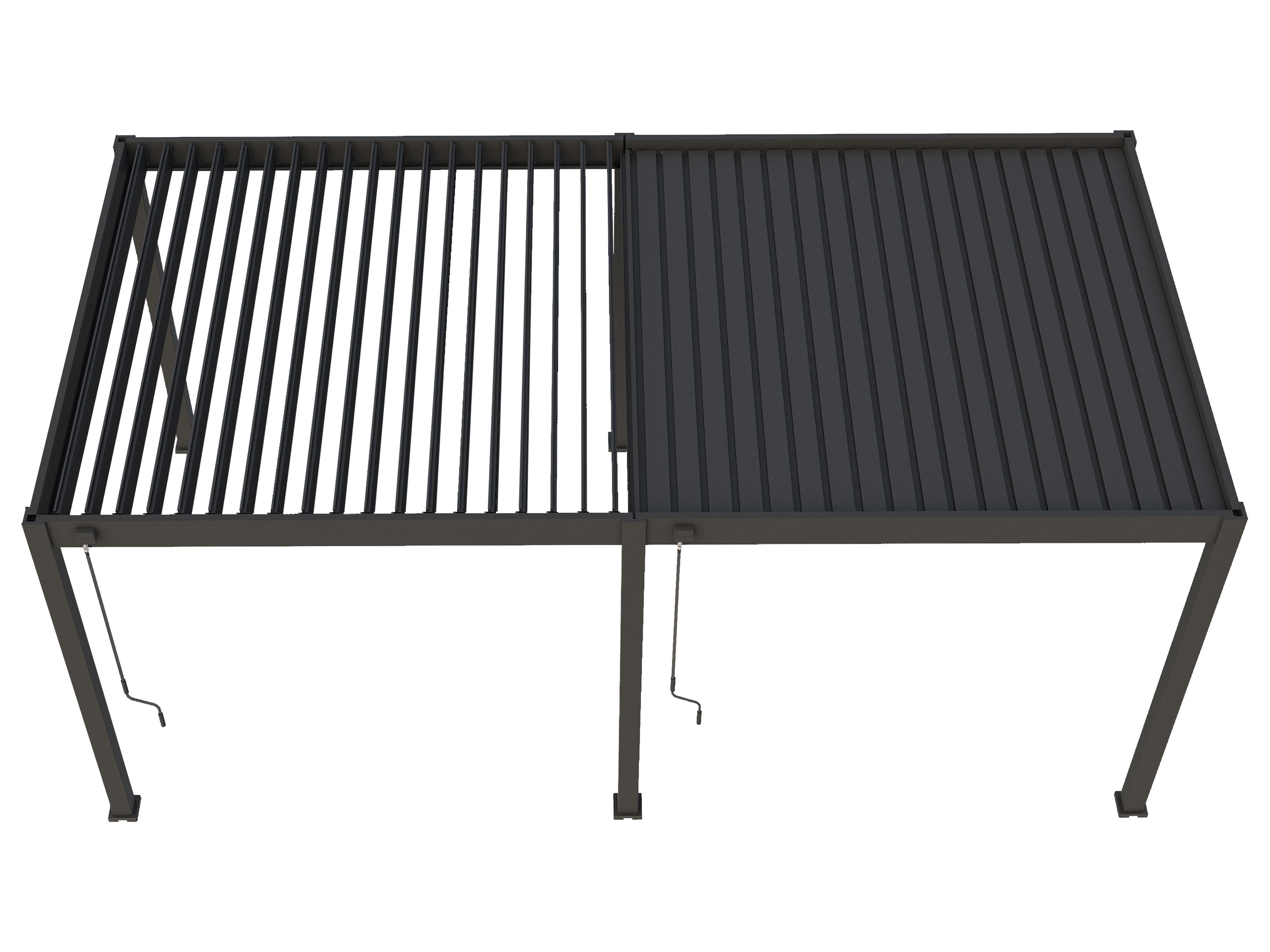 Thumbnail - Pergoline Pavillon Superior (Anthrazit, 3x6 m)