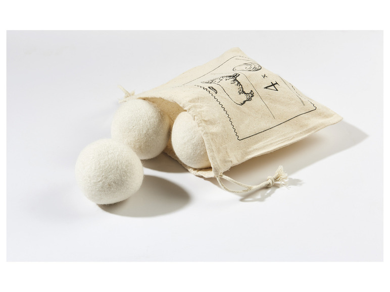 Gehe zu Vollbildansicht: Trocknerbälle, aus Schafwolle, 4 Stück - Bild 2
