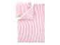 Bettwäsche-Set mit rosa und weißen Streifen