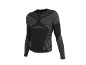 Schwarzes Langarm-Sportshirt mit grauen Streifenmustern.