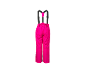 Rosa Kinder-Skihose mit Hosenträgern