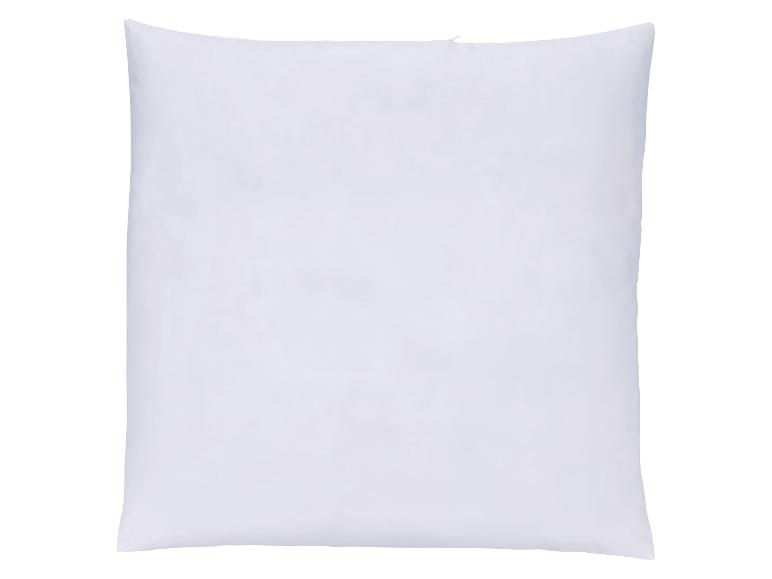 Weißes Kissen mit Reißverschluss