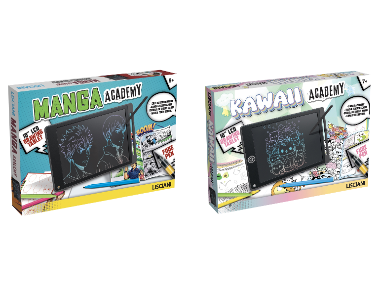 LISCIANI LCD-Mal-Tablet im Manga- oder Kawaii-Design