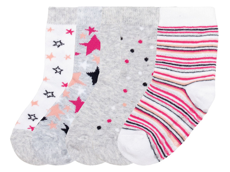 Gehe zu Vollbildansicht: lupilu® Kleinkinder Mädchen Socken mit ABS-Noppen, 5 Paar - Bild 2
