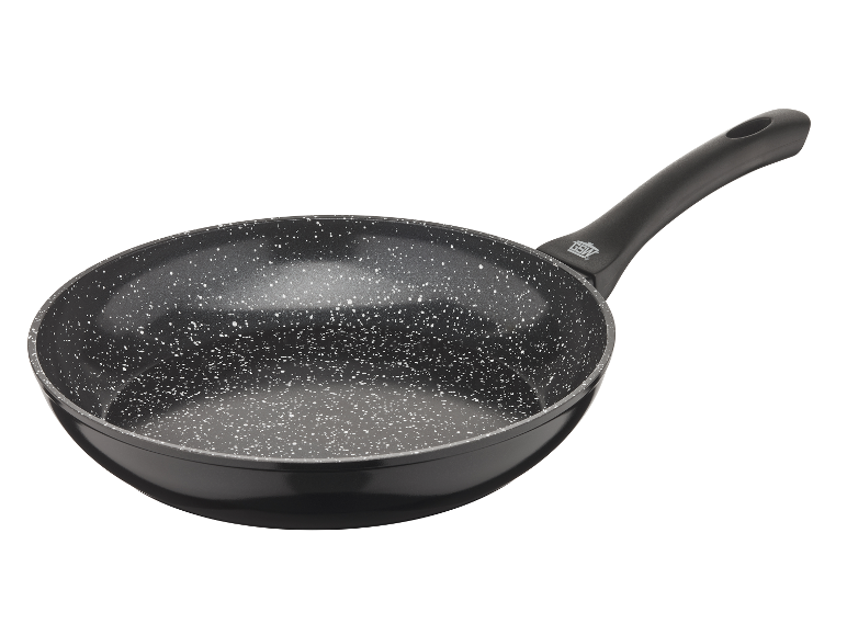 GSW Barisa schwarze Bratpfanne mit Antihaftbeschichtung und Sprenkeln.