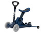 Ein blauer Playtive-Scooter mit Sitz.