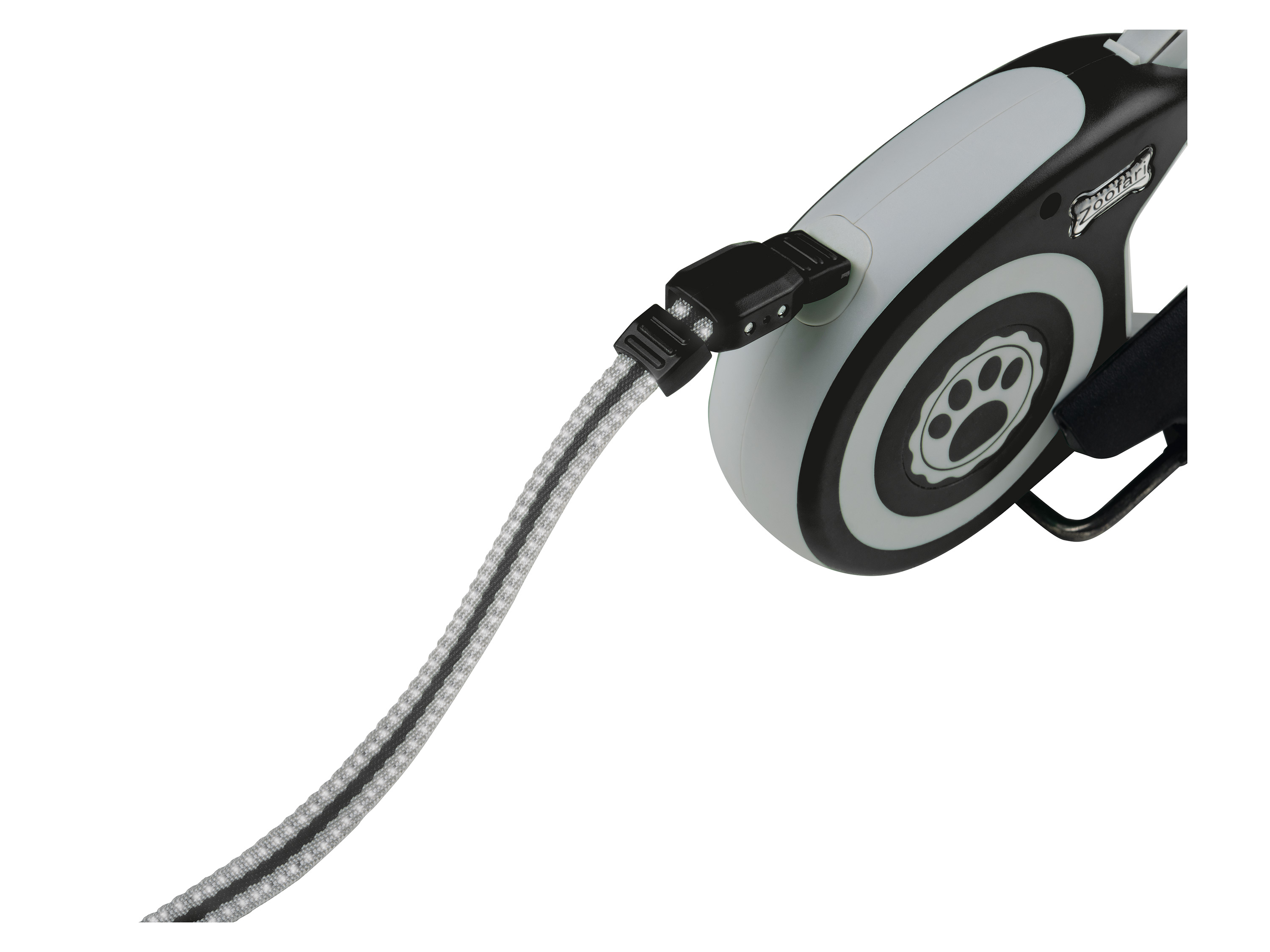 Thumbnail - zoofari® Ausziehleine mit Rückzugmechanismus (klein grau, anthrazit)