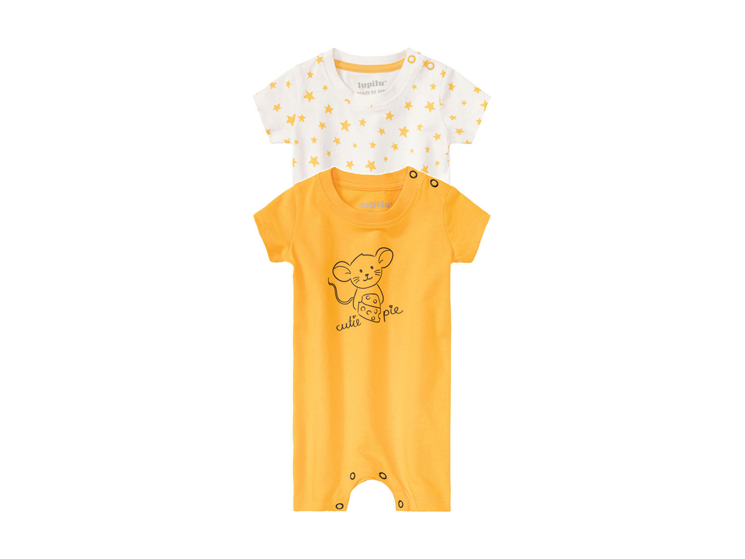 lupilu® Baby Jungen Pyjama 2 Stück aus reiner Bio-Baumwolle
