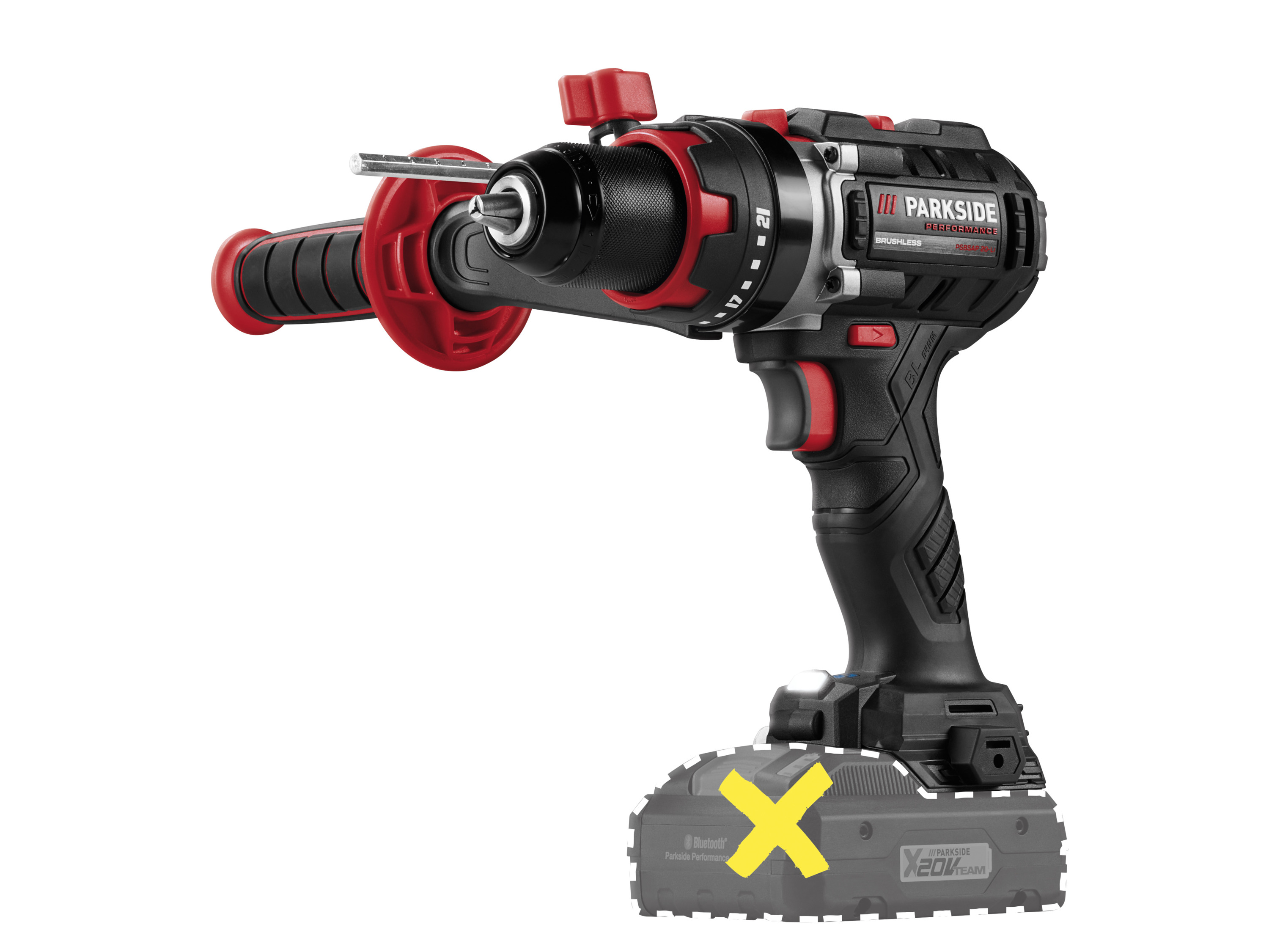 PARKSIDE PERFORMANCE® 20V Akku-Schlagbohrschrauber »PSBSAP 20-Li C3«, ohne Akku und Ladegerät – Bild 2 von 4