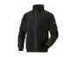 Schwarze Herren-Fleecejacke mit Reißverschluss