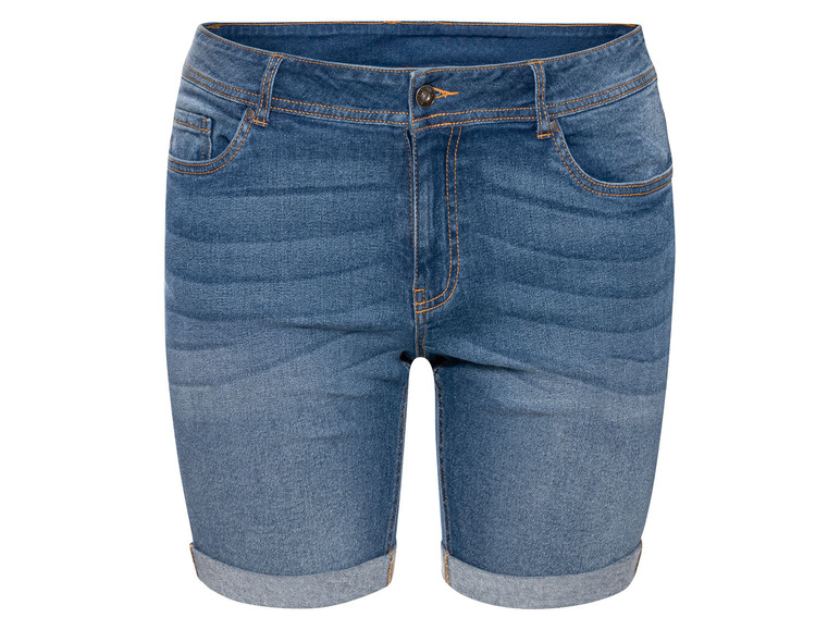 Gehe zu Vollbildansicht: esmara® Damen Jeansshorts mit hohem Baumwollanteil, im 5-Pocket-Style - Bild 2