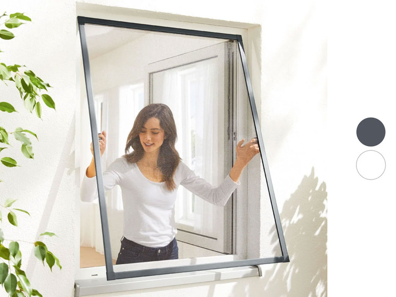 Gehe zu Vollbildansicht: LIVARNO home Fenster-Insektenschutz, 130 x 150 cm - Bild 1