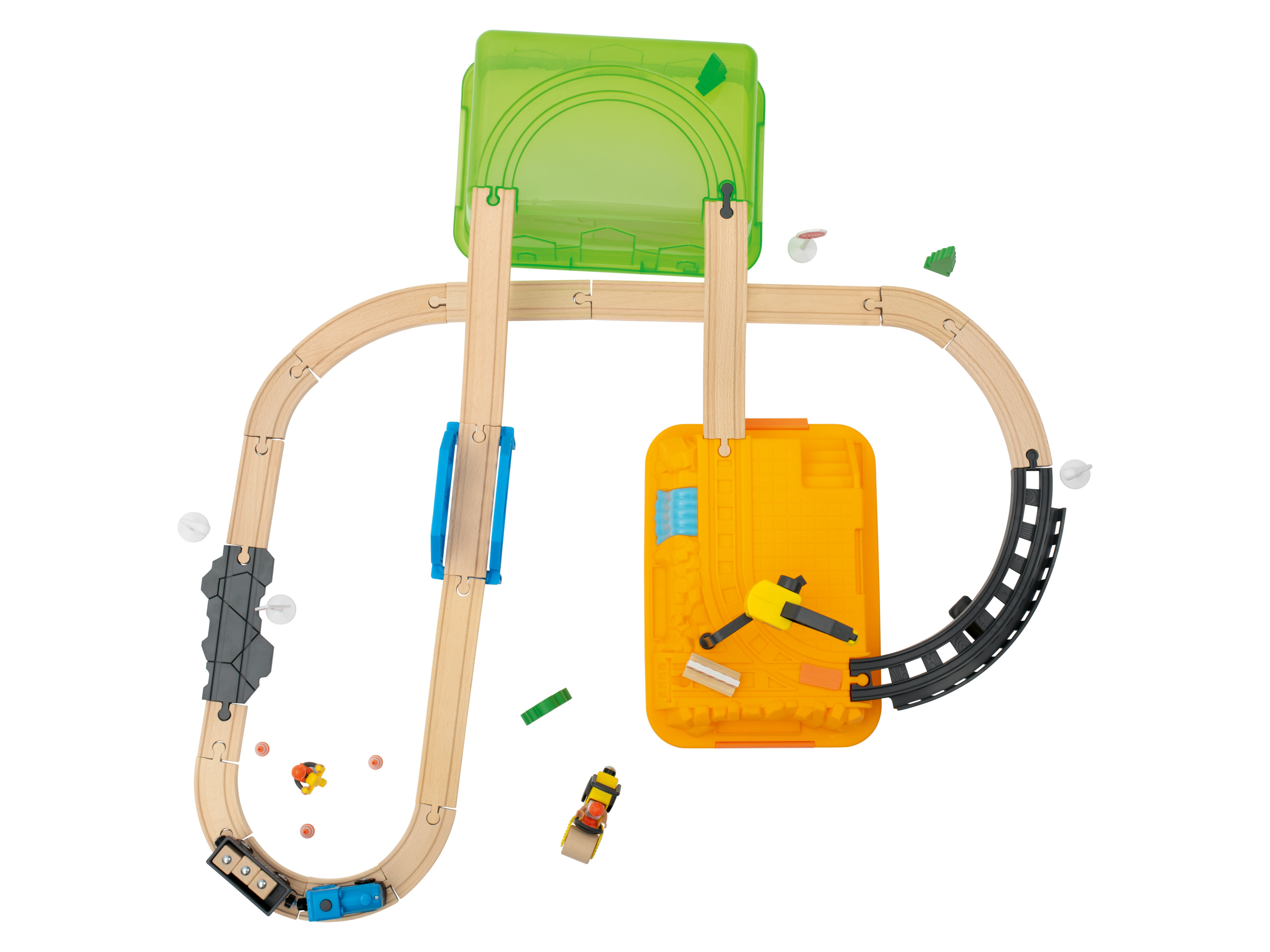 Thumbnail - lupilu® Holzeisenbahn-Box-Set