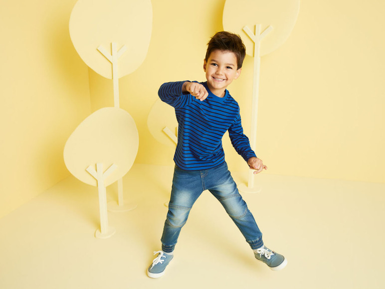 Gehe zu Vollbildansicht: LUPILU® Kleinkinder Jungen Jogger mit Gummizugbund und Baumwolle - Bild 3