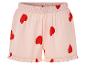 Rosa Shorts mit roten Herzen