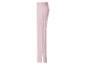 Rosa Rippstrickhose mit Schlitz
