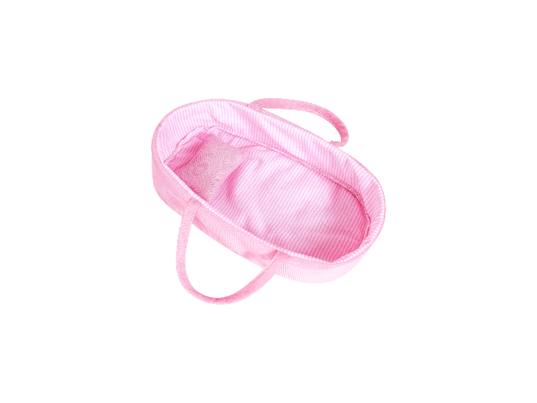 Rosa gestreifte Puppentragetasche aus dem Cozy Set von BAYER DESIGN.