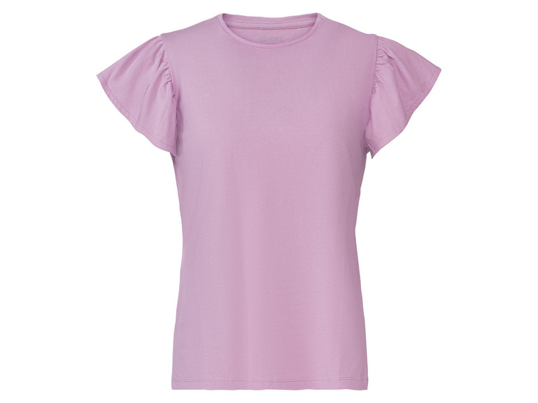 Gehe zu Vollbildansicht: esmara Damen T-Shirt, leicht tailliert geschnitten, mit Rundhalsausschnitt - Bild 6