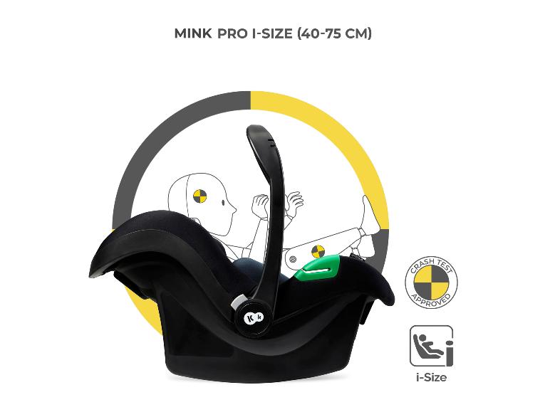 KINDERKRAFT Babyschale Mink Pro i-Size mit Crash-Test-Zulassung.