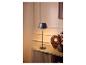 LIVARNO home LED-Akku-Tischleuchte auf einem Holz-Sideboard.