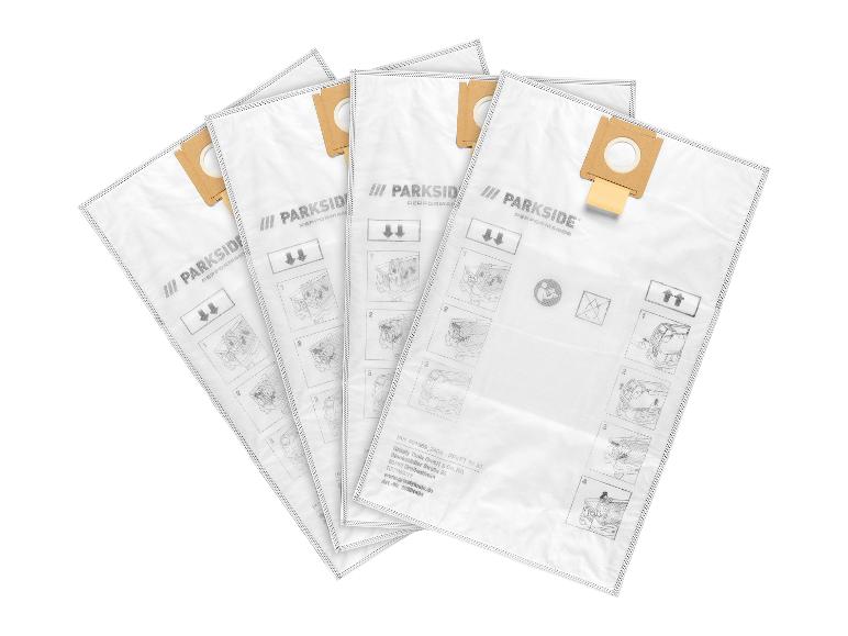 Parkside Performance Staubsaugerbeutel mit Gebrauchsanweisung.