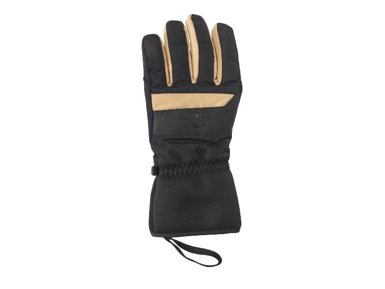 Schwarzer und beiger Skihandschuh mit Crivit-Logo