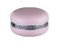 Rosa Macaron-förmiger Lautsprecher mit silbernem Gitter