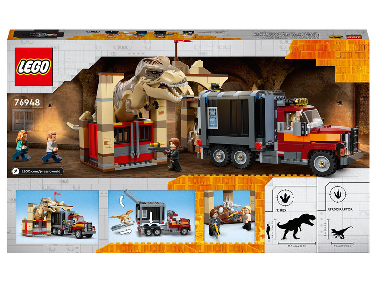 Gehe zu Vollbildansicht: LEGO® Jurassic World™ 76948 »T. Rex und Atrociraptor: Dinosaurier-Ausbruch« - Bild 7