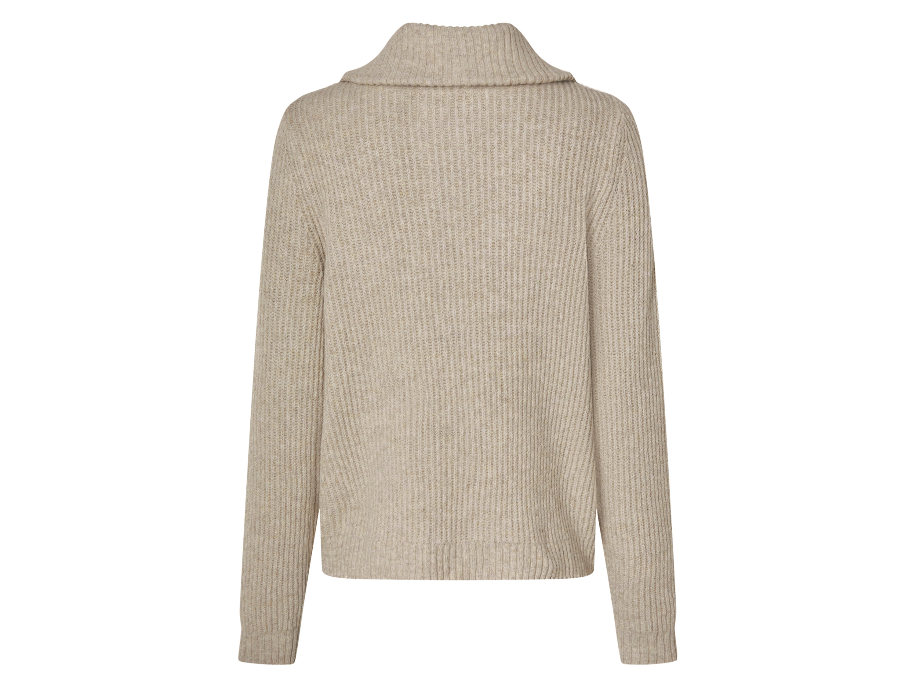 Thumbnail - esmara® Damen Stricktroyer / Strickpullover, mit Wollanteil (Beige, L(44/46))